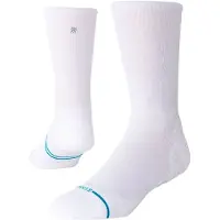 Stance - Trail running kläder - Run Light Crew White för UnisexBomull - Storlek 38-42 - Vit