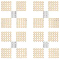 Typecat 400 Stycken Runda Träskivor med Hål för Födelsedagstavlor och 400 Stycken 15 mm Ringar för Konst och Hantverk (3 cm)