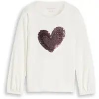 Tom Tailor T-shirt lavendel / rosé / silver / vit
