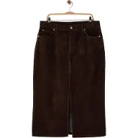 Trendyol Dam Brun Enfärgad Midi Plus size Kjolar