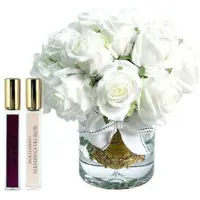 Côte Noire Roses de luxe gåvoset vit