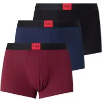 HUGO Boxershorts 'GALAXY' marinblå / bordeaux / svart