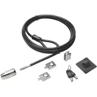 Kensington Desktop and Peripherals Standard Keyed Locking Kit 2.0 - Lås för säkerhetskabel - 2.4 m