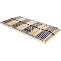 vidaXL Sängbotten med 42 ribbor 7 zoner 140x200 cm 246466