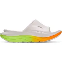 Hoka One One - Trailskor - Ora Recovery Slide 3 White/Neon Yuzu för Unisex - Storlek 11 US - Gul