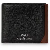 Ralph Lauren för män. 405P16322002 Handväska i tvåfärgat läder, svart (OSFA), Casual, Klassisk, Hud