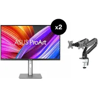 Asus Dual ProArt PA279CRV with Monitor Arm