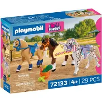 Playmobil I Love Hästar - Tre hästar figurset 72133 - 29 Delar - - One Size - Leksaker