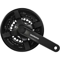Shimano Tourney Fc-ty301 3 X 6/7/8s Crankset Silver 150 mm / 42/34/24t
