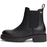 Tommy Hilfiger Tommy Jeans Leather Warm Lined Cleat Chelsea Boots