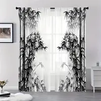 Yiran Furniture Lyxiga genomskinliga voilegardiner med guldblad för sovrum Tygfönstergardiner för vardagsrum Genomskinliga gardiner Persienner Draperier 2 st W65X60H(cm)X2Pcs&Hook