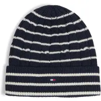 Tommy Hilfiger Kids Flag Embroidery Cable Knit Beanie