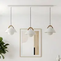 Luminex Hänglampa Funda , dimbar, Vitt / opal, Vardagsrum / matsal, Metall, Skandinavisk, Pendellampa