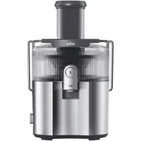 Braun SJ 7000, Juicecentrifug, Grå, Rostfritt stål, 2 l, 2,5 l, 7,5 cm, Rotations-
