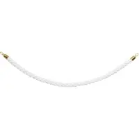 Securit CLASSIC GOLD rep med klicklås till avspärrningsstolpar, 152 cm, vit