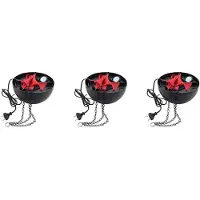 Typecat 3X 3D Fake-Fire Light, HäNgande LED Flame Light, Artificiell LED Silk Flame Sceneffekt Light Realistisk Campfire Lamp Prop
