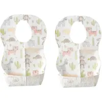 Typecat 20 Pcs Baby Disposable Bibs Non-Woven Fabric Baby Toddler Bibs Feeding Saliva Apron Paper Bibs Portable Bibs