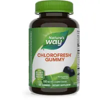 Nature'S Way , Klorofyllgummi, Trädgårdsfrukt, 100 mg, 60 Gummi (50 mg per Gummi)
