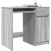 vidaXL Skrivbord grå sonoma 86x49x76 cm konstruerat trä