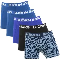 Björn Borg Boxershorts - 5-pack - Blå/Svart/AOP - - 11-12 år (146-152) - Boxershorts