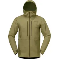 Norrøna - Skidjackor - Lofoten Flex1 Jacket M Deep Lichen Green för UnisexSoftshell - Storlek L - Khaki