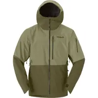 Norrøna - Skidjackor - Lofoten Gore-Tex Jacket M Olive Night Deep Lichen Green för Unisex - Storlek M - Khaki