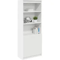 vidaXL Högskåp vit 70x35x180 cm konstruerat trä