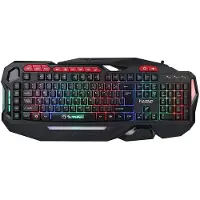 MARVO Scorpion KG760 - Tangentbord - bakgrundsbelyst - USB - svart / röd