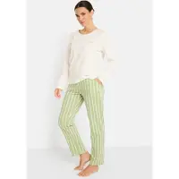LASCANA Pyjamas ecru / ljusgrön