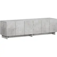 vidaXL TV-bänk 140 x 34.5 x 40 cm Betonggrå Konstruerat trä
