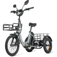 Electric Ride CYSUM AG1 Pro Vuxen Stad Vikbar Last Elcykel 48V20AH Batteri 750W Motor 150KM Räckvidd Terräng El-Trehjuling
