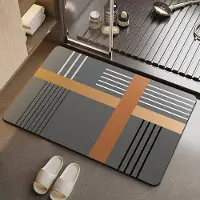 Yiran Furniture Badrum Absorberande Golvmatta Mjuk Diatomacéjord Halkfri Toalett Toalett Hushåll Badrumsdörr Snabbtorkande Entré Fotmatta 40 * 60CM
