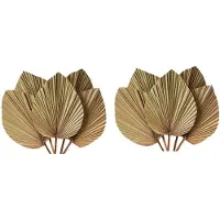 ISTOVO Dried Leaves Room Decor 10 Pieces - 18Inch H X 10Inch W Large Natural Leaf Decor for A Beautiful Boho