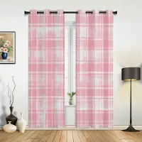 Yiran Furniture Marinblå Rutig Idyllisk Stil Rutiga Gardiner för Sovrum Vardagsrum Draperier Kök Barnrum Fönstergardin Heminredning 135W x 60H(cm) x1