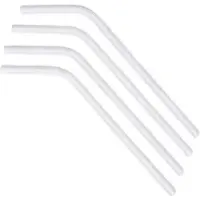 Multi Sugrör Ø6x240 Mm m. Böjbar Biologiskt Nedbrytbar Papper Vit 500 St.