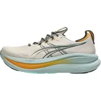 Asics Springsko 'GEL-NIMBUS 28 TR' mörkbeige / turkos / antracit / orange