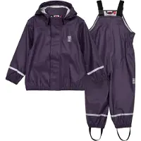 Lego Wear Regnkläder m. Hängslen - LWJivan 200 - Lila - - 4 år (104) - Regnkläder