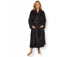 Nordstrand Morgonrock str. S/M - Mjuk fleece - Mörkgrå