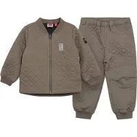 Lego Wear Termokläder m. Fleece - Quiltad - LWSaku 612 - Brun - - 7 år (122) - Termokläder