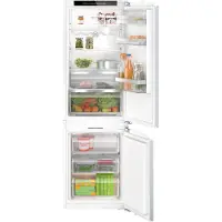 Bosch Serie | 6 KIN86ADD0 - Kylskåp/frys - bottenfrysskåp - inbyggd - fördjupning - bredd: 56 cm - djup: 55 cm - höjd: 177.5 cm - 260 liter - Klass D