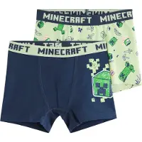 Lindex Kalsong 'Minecraft' marinblå / gräsgrön / ljusgrön / rosa