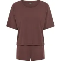 LASCANA Kort pyjamas choklad