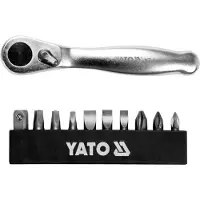 YATO Sats spårbits 38 delar YT-14390; 1/4''; 11 st.