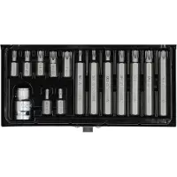 YATO 15 delar tillbehörssats YT-0417; Torx TR; 30/75 mm; 15 st.