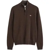 Gant Haf Zip Tröja ammu Brun Storek