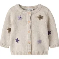 Name it Cardigan - Stickad - NbfNanny - Peyote Melange - - 74 - Cardigan