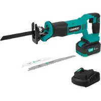 Vonroc Batterdriven Tigersåg 20V | Inkl. 3 Sågblad - Inkl. 4.0Ah batteri och snabbladdare