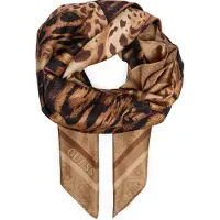 GUESS Scarf kräm / camel / mörkbeige / svart