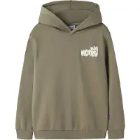Name it Sweatshirt 'NKMNOAM' grafit / khaki / vit