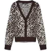 Vero Moda Kofta 'VMARIA' mörkbrun / naturvit